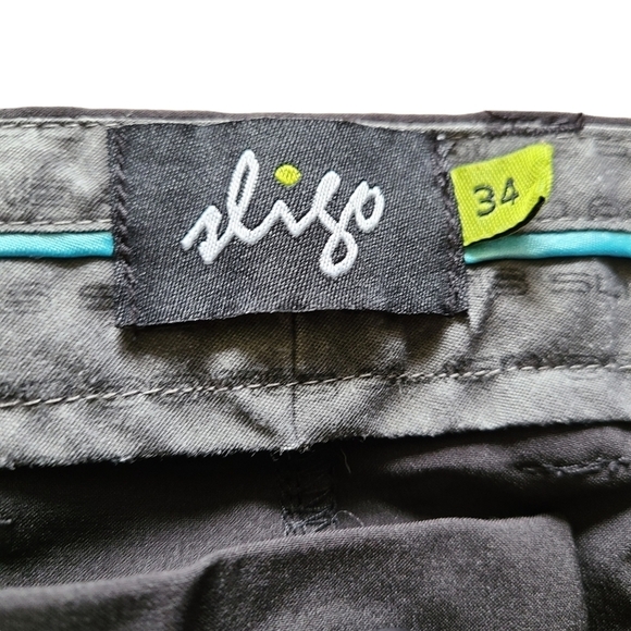 Sligo black straight leg  zip-up front mens golf sport pants - Picture 4 of 11